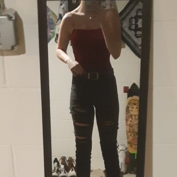 red velvet bodysuit - Picture 3 of 3